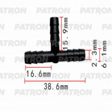 Тройник PATRON Т- образный 5x5x5 / P37-0832