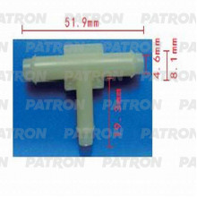 Тройник PATRON Т- образный 6x6x6 / P37-0838