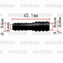 Тройник PATRON Прямой 6x5 / P37-0844