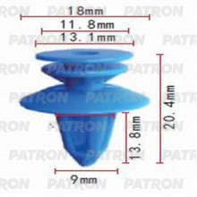 Клипса пластмассовая PATRON Ford / P37-0903