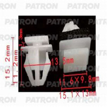Клипса пластмассовая PATRON Hyundai,Kia / P37-0906