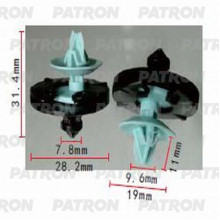 Клипса пластмассовая PATRON Audi,Seat,Volkswagen / P37-0914