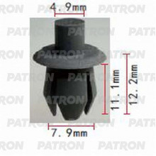 Клипса пластмассовая PATRON VW, AUDI / P37-0916