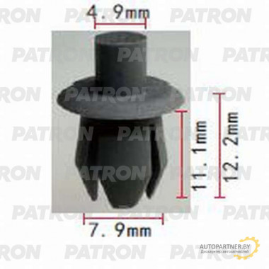 Клипса пластмассовая PATRON VW, AUDI / P37-0916