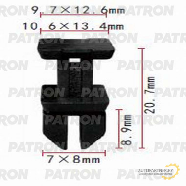 Клипса пластмассовая PATRON MERCEDES / P37-0918