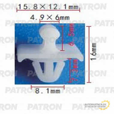 Клипса пластмассовая PATRON MERCEDES / P37-0923