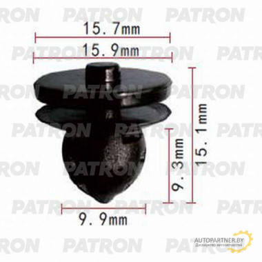 Клипса пластмассовая PATRON Audi,Seat,Skoda,Volkswagen / P37-0944