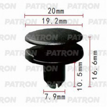 Клипса пластмассовая PATRON Acura,Honda / P37-0951