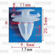 Клипса пластмассовая PATRON Mitsubishi / P37-0966