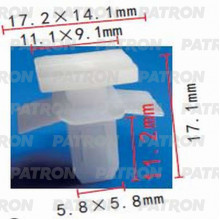 Клипса пластмассовая PATRON Subaru / P37-0969