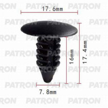 Скоба пластиковая PATRON GM,CHRYSLER,FORD / P37-0975