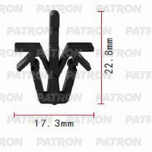 Клипса пластмассовая PATRON Lexus,Toyota / P37-0981