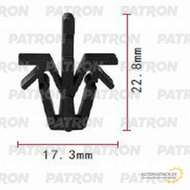 Клипса пластмассовая PATRON Lexus,Toyota / P37-0981