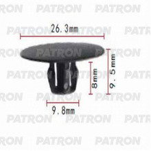 Клипса пластмассовая PATRON Mitsubishi / P37-0983