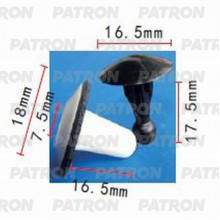 Клипса пластмассовая PATRON TOYOTA / P37-0985