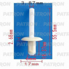 Заклепка PATRON Chevrolet,Chrysler,Daewoo,Ford,GM,Opel / P37-0990