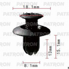 Клипса пластмассовая PATRON MAZDA,FORD / P37-0995