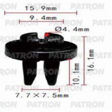Фиксатор пластиковый PATRON Acura,Honda / P37-1004