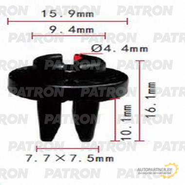 Фиксатор пластиковый PATRON Acura,Honda / P37-1004
