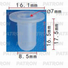 Фиксатор пластиковый PATRON Audi,Citroen,Renault,Seat,Skoda,Volkswagen,АвтоВАЗ / P37-1017