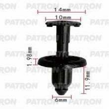 Клипса пластмассовая PATRON Lexus,Toyota / P37-1019