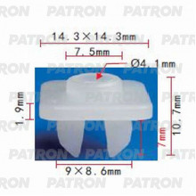 Фиксатор пластиковый PATRON Lexus,Toyota / P37-1023