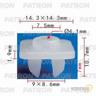 Фиксатор пластиковый PATRON Lexus,Toyota / P37-1023