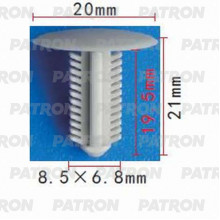 Фиксатор пластиковый PATRON Lexus,Toyota / P37-1024