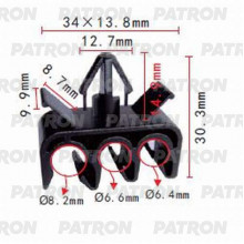 Держатель пластмассовый PATRON Lexus,Toyota / P37-1025
