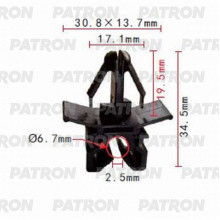 Держатель пластмассовый PATRON Lexus,Toyota / P37-1026