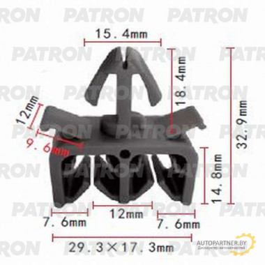 Держатель пластмассовый PATRON Lexus,Toyota / P37-1027