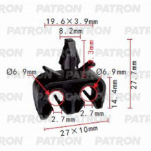 Держатель пластмассовый PATRON Lexus,Toyota / P37-1030