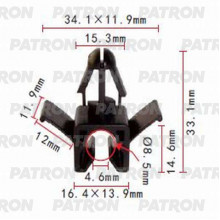 Держатель пластмассовый PATRON TOYOTA / P37-1031