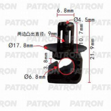 Держатель пластмассовый PATRON Lexus,Toyota / P37-1032