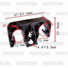 Держатель пластмассовый PATRON TOYOTA / P37-1036