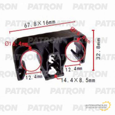 Держатель пластмассовый PATRON TOYOTA / P37-1036