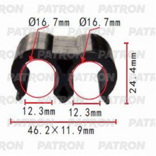 Держатель пластмассовый PATRON Lexus,Toyota / P37-1038
