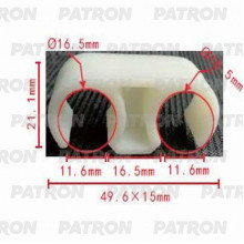 Держатель пластмассовый PATRON Lexus,Toyota / P37-1039