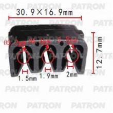 Держатель пластмассовый PATRON Lexus,Toyota / P37-1046