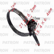 Клипса пластмассовая PATRON Lexus,Toyota / P37-1051