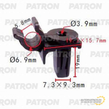 Держатель пластмассовый PATRON Lexus,Toyota / P37-1054
