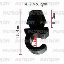 Держатель пластмассовый PATRON  / P37-1056