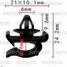 Держатель пластмассовый PATRON  / P37-1060