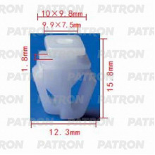 Клипса пластмассовая PATRON Acura,Honda / P37-1065