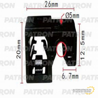 Держатель пластмассовый PATRON Lexus,Toyota / P37-1071