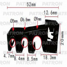 Держатель пластмассовый PATRON Lexus,Toyota / P37-1072