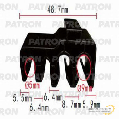 Держатель пластмассовый PATRON Lexus,Toyota / P37-1075
