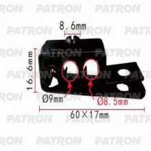 Держатель пластмассовый PATRON  / P37-1077