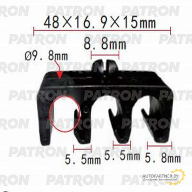 Держатель пластмассовый PATRON Lexus,Toyota / P37-1079