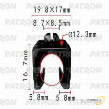 Держатель пластмассовый PATRON Lexus,Toyota / P37-1080